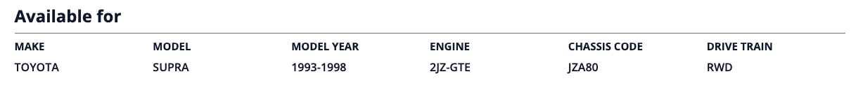 HKS SPF JZA80 2JZ-GTE (Early) - HKS70019-AT102