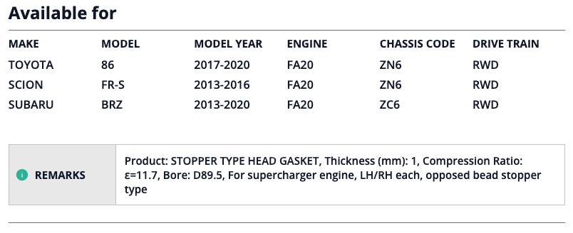 HKS SMG/K FA20 t=1.0 HKS23001-AT004