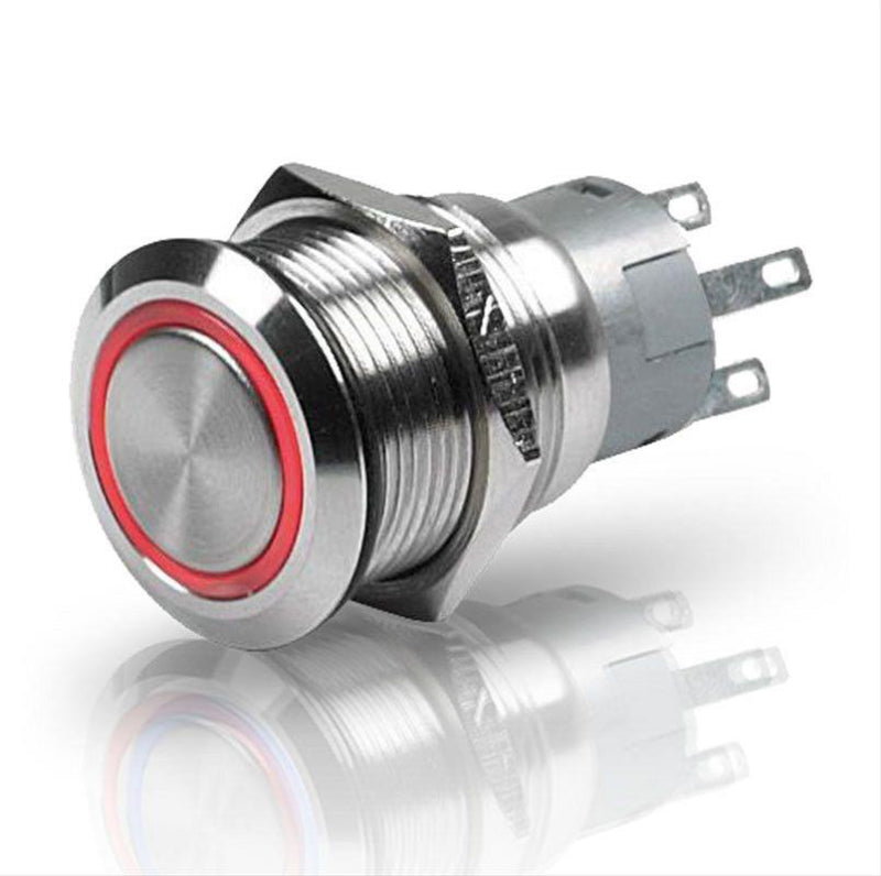 Hella Switch Push Stainless Steel SPST LED Red 12V – NV Auto