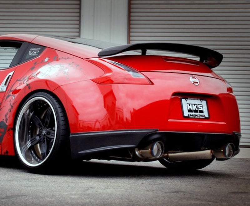 HKS 09+ 370z Dual Hi-Power Titanium Tip Catback Exhaust (SUS304 NO COATING) - HKS32009-BN004
