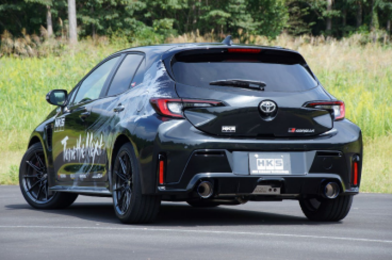 HKS Toyota GR Corolla LEGAMAX Sports Exhaust (Use w/ PN G89580-T76010-00) - HKS31021-AT009