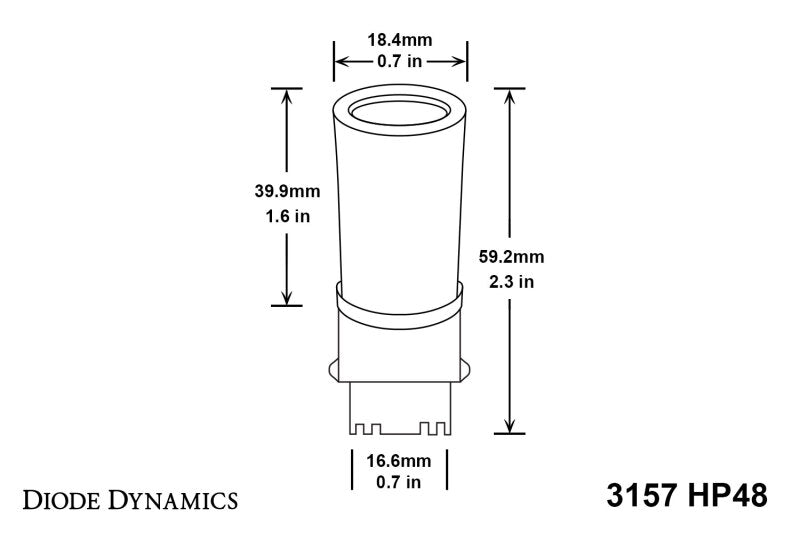 Diode Dynamics 3157 LED Bulb HP48 LED - Red (Pair)