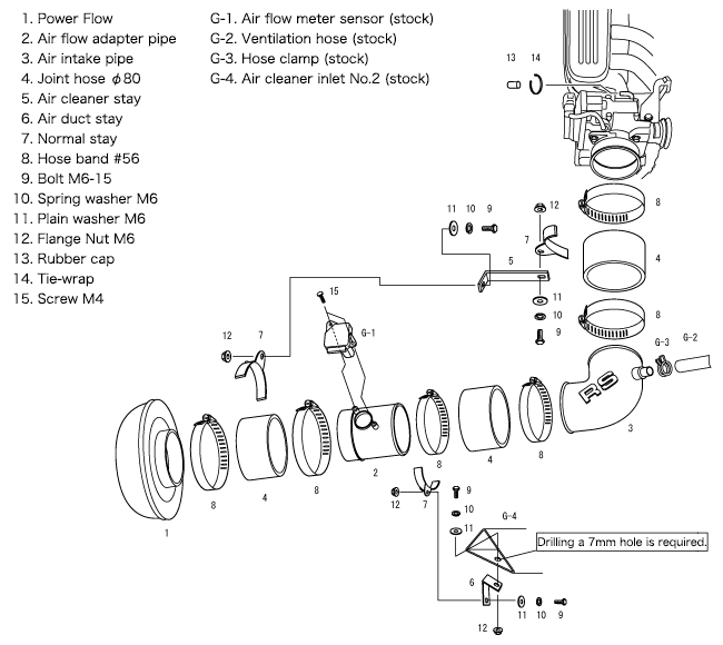 HKS RS SXE10 3S-GE - HKS70020-AT108