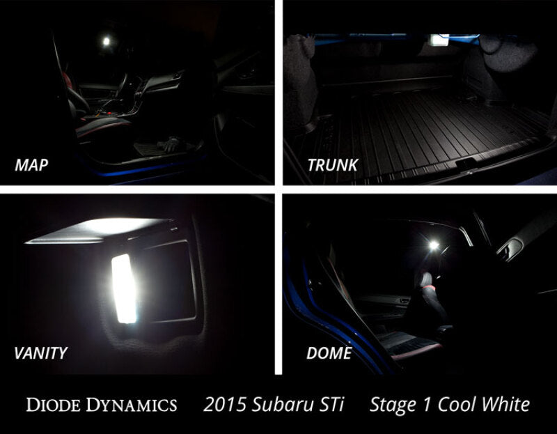 Diode Dynamics 15-19 Subaru WRX Interior Light Kit Stage 2 - Red