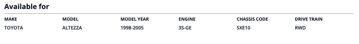 HKS SPF SXE10 3S-GE - HKS70019-AT108