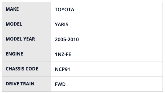 HKS RS NCP91 VITZ-RS 1NZ-FE - HKS70020-AT110