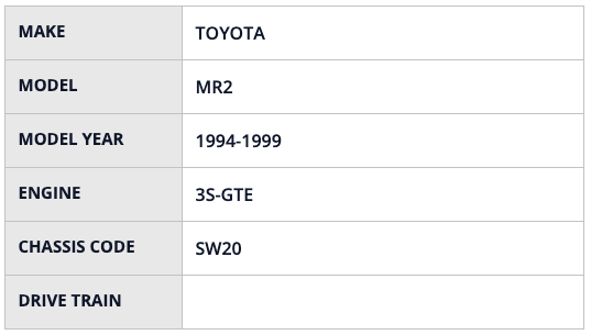 HKS RS SW20 (3/4/5) 3S-GTE - HKS70020-AT101