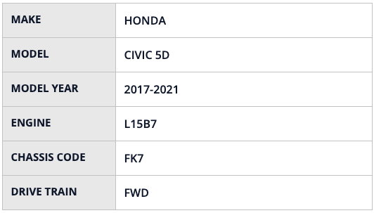 HKS RS FK7 CIVIC L15C/L15B - HKS70020-AH111