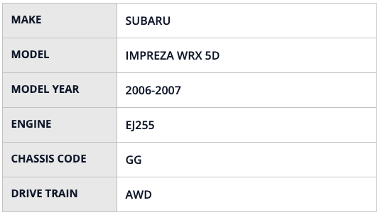 HKS RS BE5/BH5 (D) EJ208 SG5/SG9 EJ2 5 - HKS70020-AF101