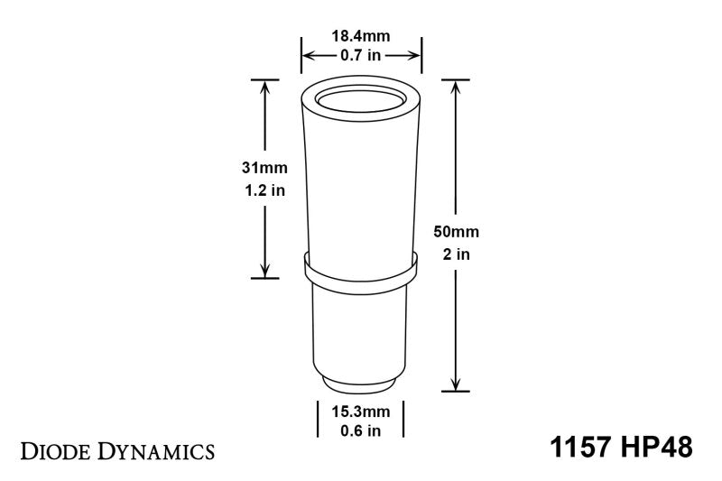 Diode Dynamics 1157 LED Bulb HP48 LED - Amber (Pair)