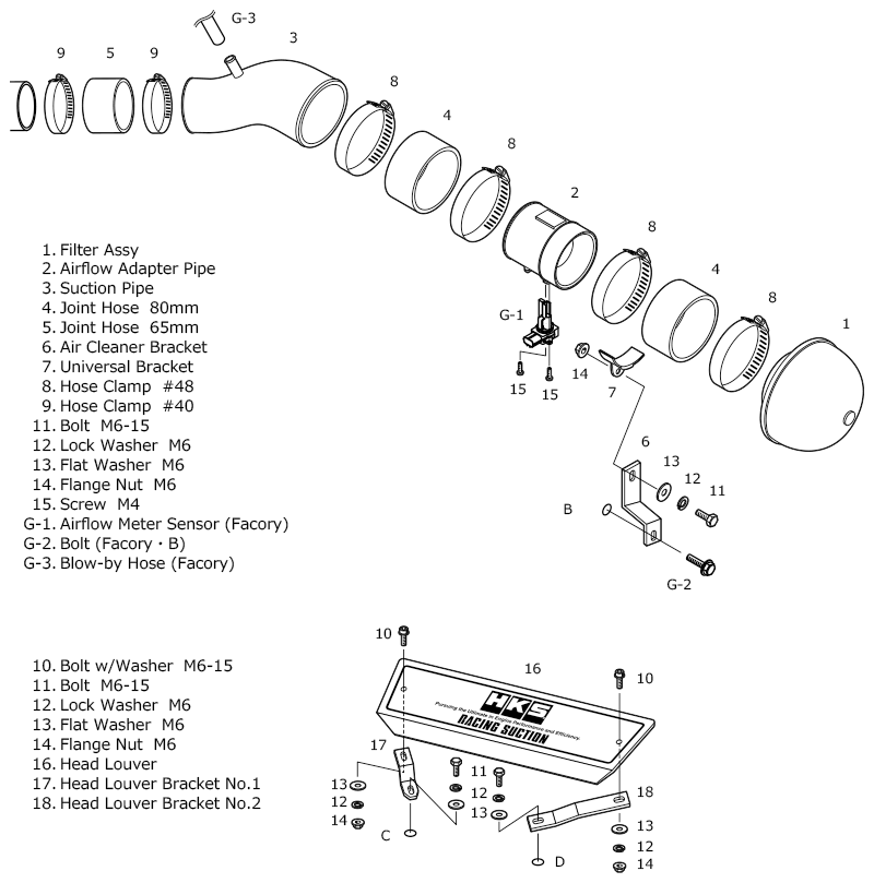 HKS RS ZC32S SWIFT SPORT M16A - HKS70020-AS104