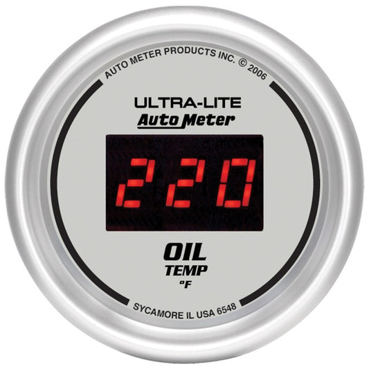 Autometer Ultra-Lite 52MM 0-340 Deg F Digital Oil Temperature
