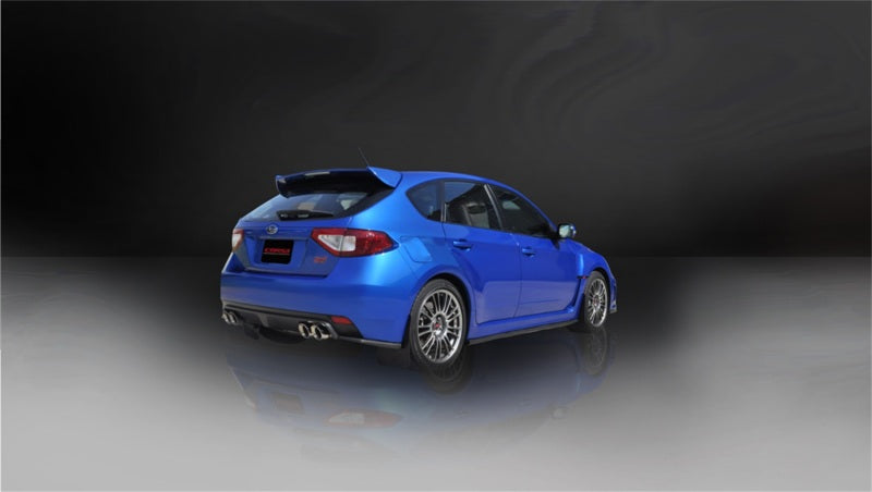 Corsa 2008-2014 Subaru Impreza Hatchback STI 2.5L Turbo Manual Polished Sport Cat-Back Exhaust