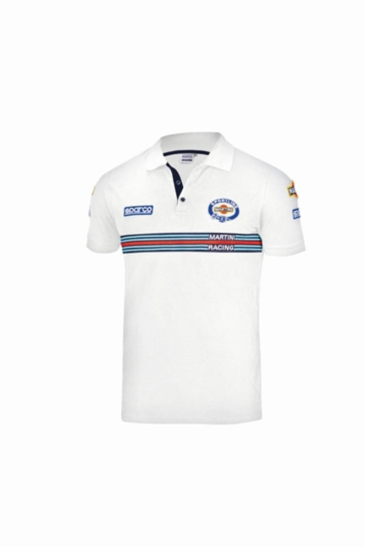 Sparco Polo Replica Martini-Racing XL White